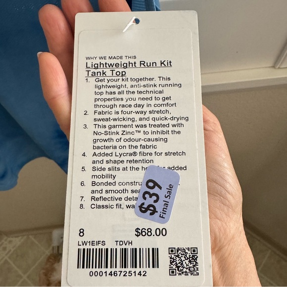Lululemon Lightweight Run Kit Tank Top - Picture 4 of 4